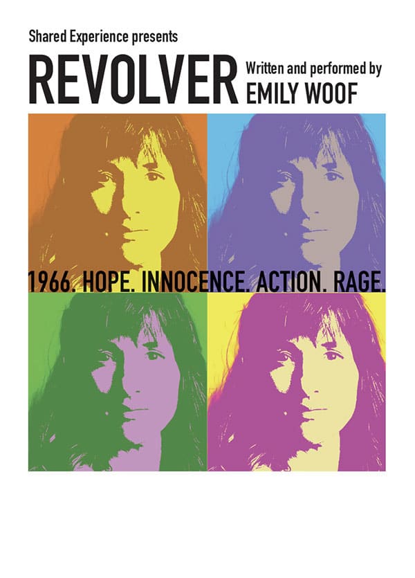 Revolver-flyer Image of a flyer for Revolver, written and performed by Emily Woof.