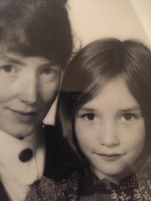 emily and her mother Emily Woof as a child with her mother